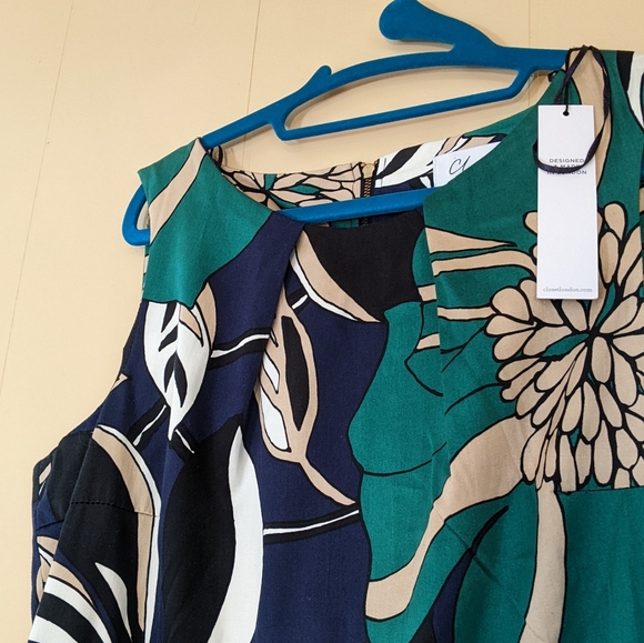 NWT Closet London Lush Summer Party Dress with Circle Skirt 14 US - Picture 3 of 9